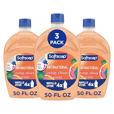 Softsoap Antibacterial Liquid Hand Soap Refill for Dispenser, 50 fl oz., 3/Carton(61048277CT)