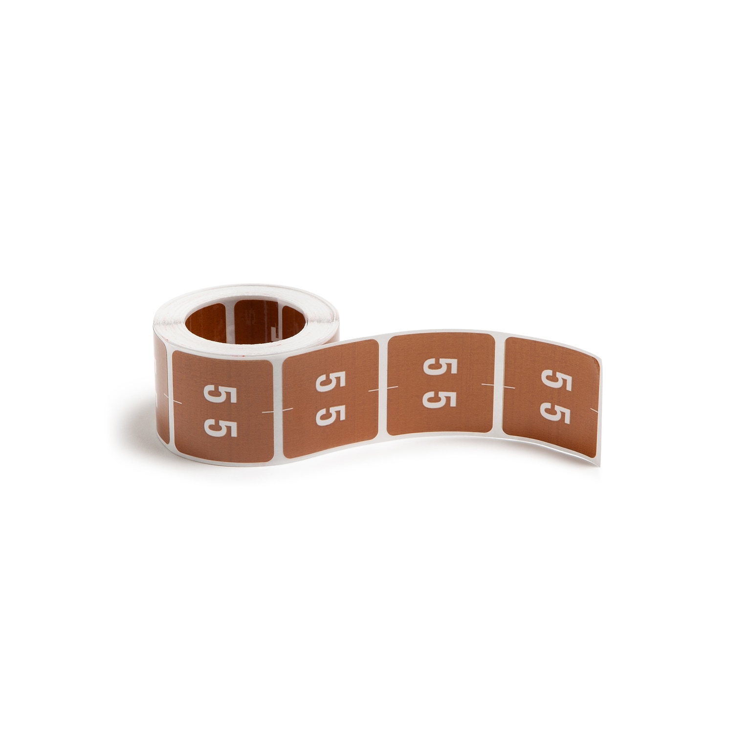 Smead DCC Labels File Folder Label, 5, Brown, 250 Labels/Pack (67425)
