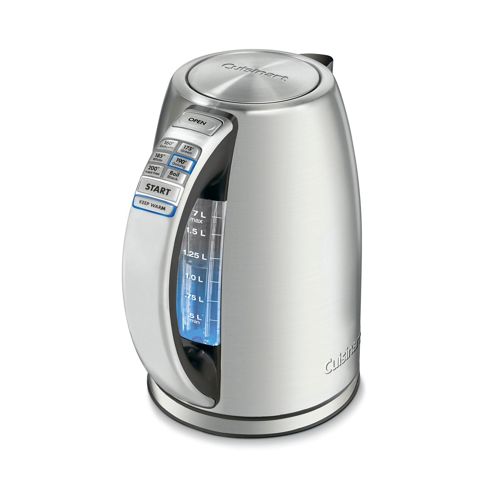Cuisinart CPK-17P1-PerfecTemp Cordless Electric Kettle, 7-Cups, Silver