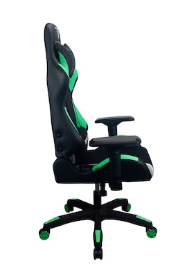 Raynor Group Energy Pro Series Fabric/Polyurethane Gaming Chair, Black/Green (G-EPRO-GRN)