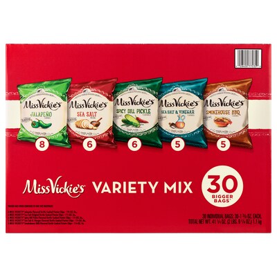 KIND Minis and Miss Vickie's Kettle Chips Variety Pack, 62/Bundle (600-04052)
