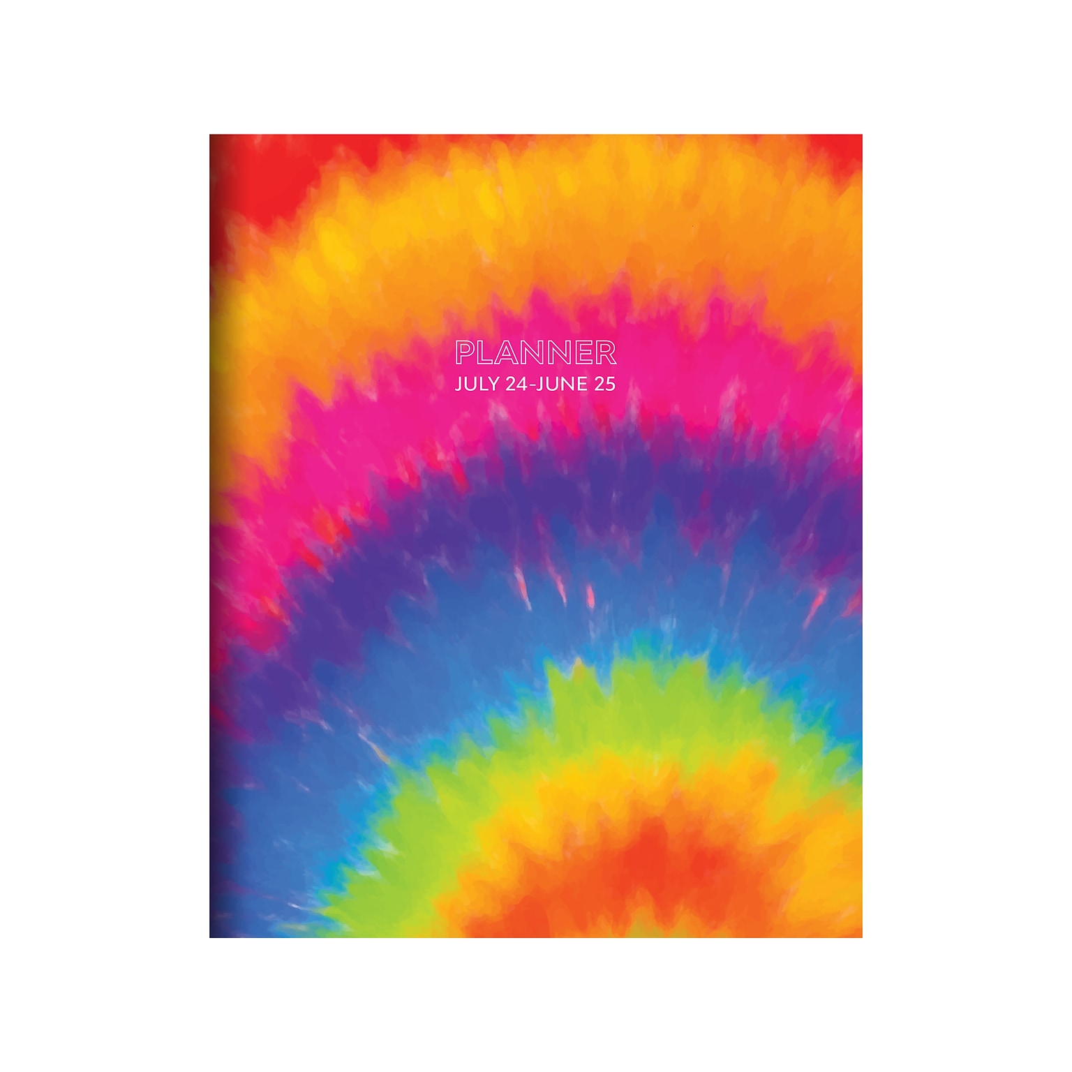 2024-2025 TF Publishing Tie-Dye 6.5 x 8 Academic Monthly Planner, Paperboard Cover, Multicolor (AY25-4214)
