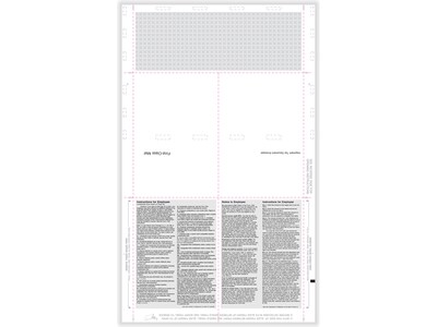 ComplyRight 2023 W-2 Tax Form with Backer Instructions, 4-Up, 500/Pack (PS1279)