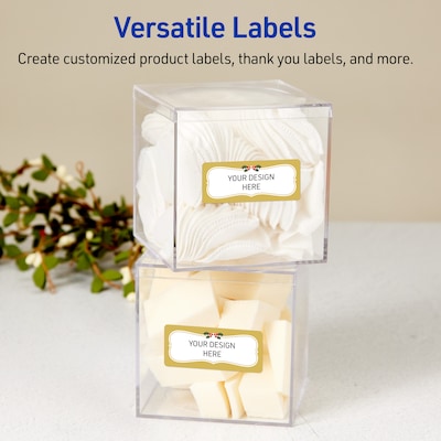 Avery Rectangle Multipurpose Labels, 1" x 2-5/8", White, 160/Pack (19479370467)