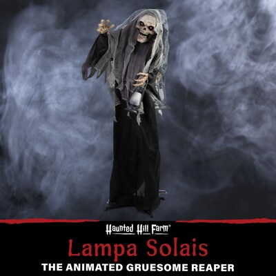 Haunted Hill Farm Life-Size Animatronic Skeleton Reaper (HHRPR-24FLSA)