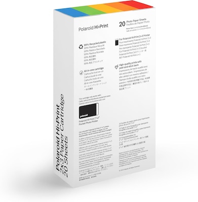 Polaroid Hi-Print Paper - 2x3 Photo Paper Cardridge - 20 Photos Part#6355