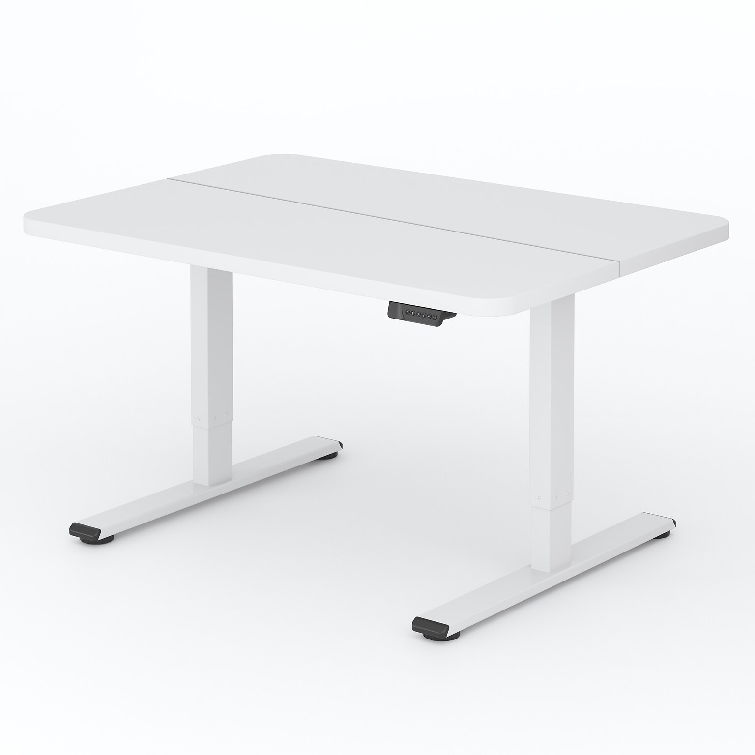 FlexiSpot ET2 55W Electric Rectangular Adjustable Standing Desk, White
