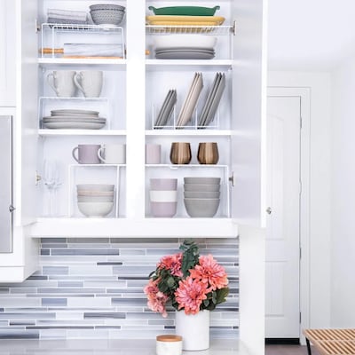 Better Houseware Coated Steel Large Expanding Shelf, White (BTH1802)