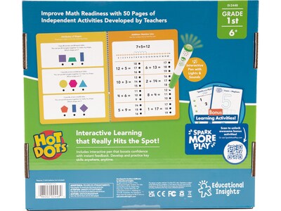 Educational Insights Hot Dots Let's Learn Math Workbook Set (2448)