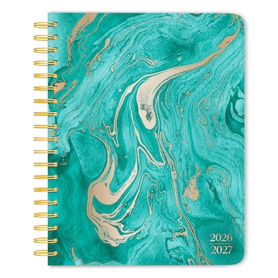 2026-2027 BrownTrout Crackled Blush Wire-O 6.5 x 7.75 Academic Year Weekly Student Planner, Paperboard Cover (9798330708178)