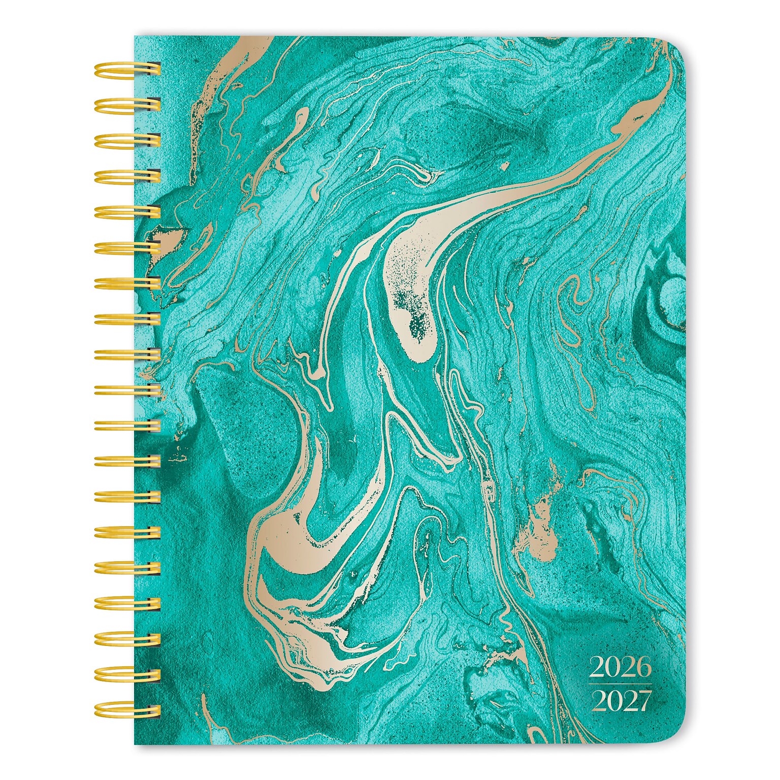 2026-2027 BrownTrout Crackled Blush Wire-O 6.5 x 7.75 Academic Year Weekly Student Planner, Paperboard Cover (9798330708178)