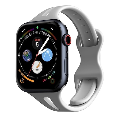 LAX Sleek Silicone Band for Apple Watch, Gray