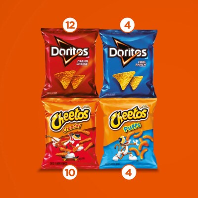 Frito Lay Doritos and Cheetos Variety Pack, 53.5 oz., 30/Pack (220-02673)