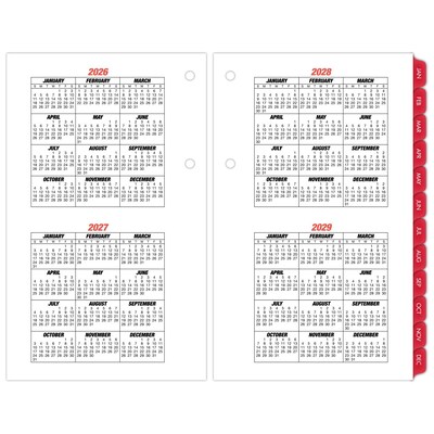 2027 AT-A-GLANCE Burkhart's Day Counter 7.5" x 4.5" Daily Calendar Refill Pages, White/Black (E712-50-27)