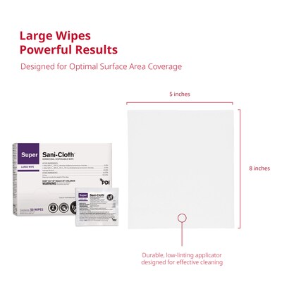 PDI Sani-Cloth Disinfecting Wipes, 50/Pack (H04082)