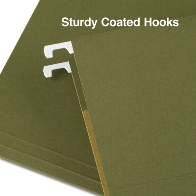 Staples® Hanging File Folder, Letter Size, Standard Green, 25/Box (TR521229)