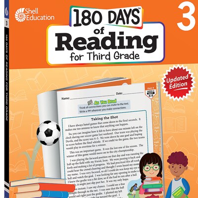 Shell Education 180 Days of Reading 2nd Edition, Grade 3 (SEP135045)