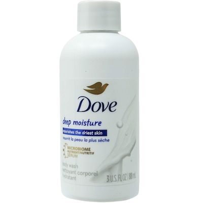 Dove Deep Moisture Body Wash, 3 oz Trial Size Bottle, 12 Bottles/Dispensit Box, 12 Dispensit Boxes/C