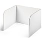 Classroom Products Foldable Cardboard Freestanding Privacy Shield, 13"H x 20"W, White, 30/Box (VB1330 WH)