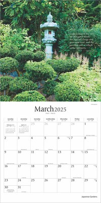 2025 Brush Dance Japanese Gardens 12" x 12" Monthly  Wall Calendar (9781975478582)