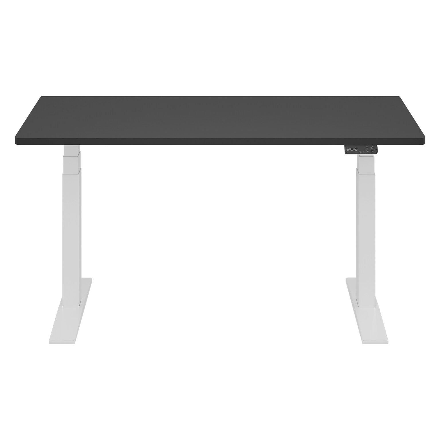 FlexiSpot E7COMMERCIAL 60W Electric Adjustable Standing Desk, Black/White (E7WCOM6030-B)