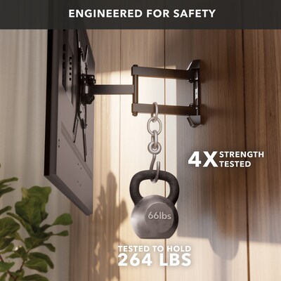 Mount-It! Full Motion Flat Screen TV and Monitors Wall Mount Bracket for 23" to 55" VESA Mount Screens (MI-4110)