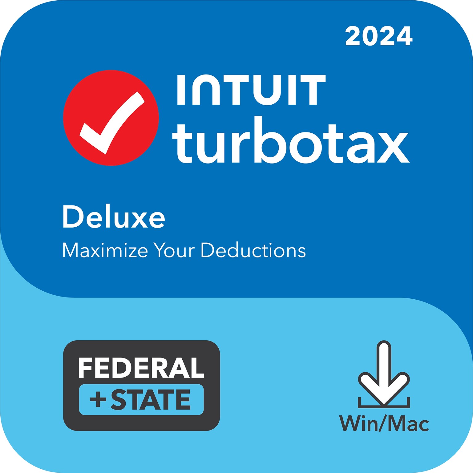 TurboTax Deluxe 2024 for 1 User, Windows/Mac, Download (5109027)