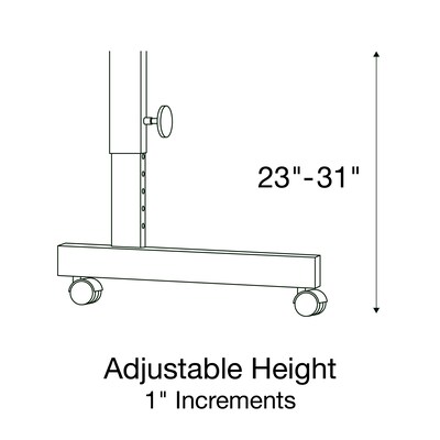 Correll Econoline Flip Top Nesting Table, 24"x60", Black Granite (FTM2460TF-07)