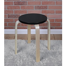 Niche Mia Bentwood Stool, Natural/Black (2010NTBK)