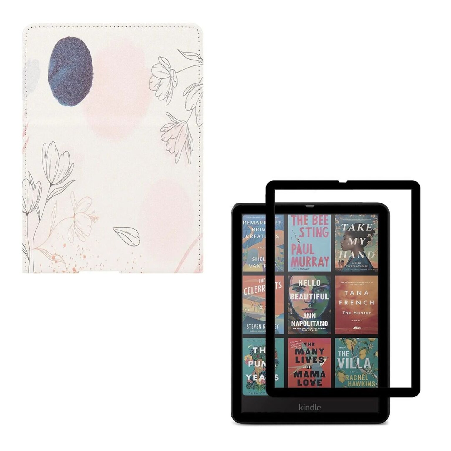 SaharaCase Indy TPU 7 Folio Case & Screen Protector for Kindle Paperwhite & Colorsoft, Desert Flower (TB00437-ZD-T69)