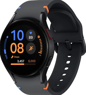 Samsung Galaxy Watch4 Smart Watch, GPS, 46mm, Aluminum Case, Black Silicone (SM-R861NZKAXAA)