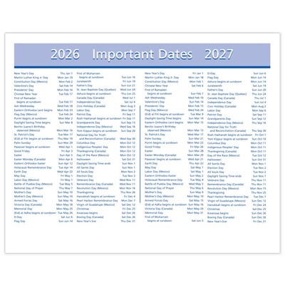 2026 AT-A-GLANCE QuickNotes Flip-A-Week 7" x 5.5" Weekly Desk Calendar Refill Pages (SW706-50-26)