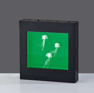 Simplee Adesso 8.75"H LED Jellyfish Motion Light Box, Black (SL3723-01)