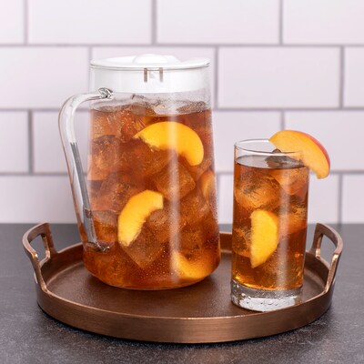 Capresso Ice Tea Select 10-Cup Glass Pitcher, White (623.02)