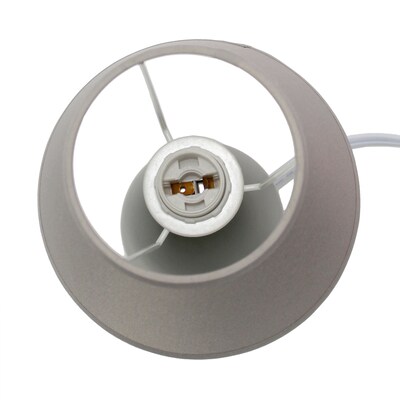 Creekwood Home Nauru 9.45" Traditional Petite Ceramic Oblong Bedside Table Desk Lamp, Gray, 2/Pack (CWT-2005-GY-2PK)