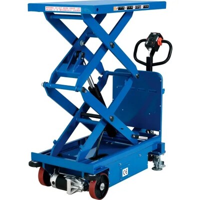 Global Industrial Self Propelled Mobile Scissor Lift Table, 40L x 24W, 2000 Lb. Capacity (988159)