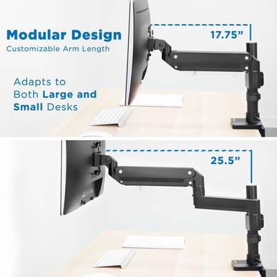 Mount-lt! Adjustable Monitor Mount, Up to 35", Black (MI-4771)