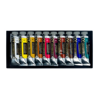 Rembrandt Oil Paint, Assorted Colors, 10/Set (RBX01820312)