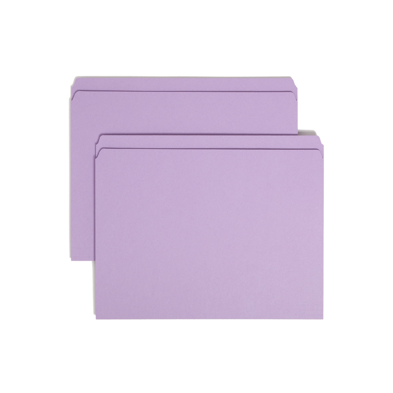 Smead File Folders, 1-Tab, Letter Size, Purple, 100/Box (12410)