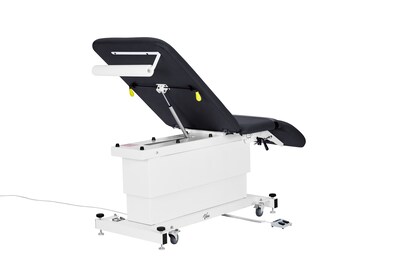 Viva Comfort XRO 3-Section Electric Height and Back Adjustable Exam Table, 600 lbs. Capacity, Black (ADI903-23-BLK-MK)