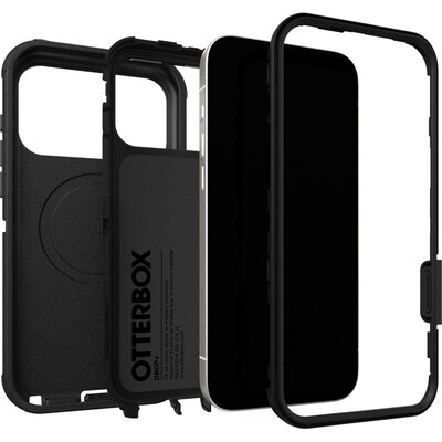 OtterBox Defender Series Pro MagSafe Phone Case for iPhone 17 Pro Max, Shock Absorbing, Black (77-98429)