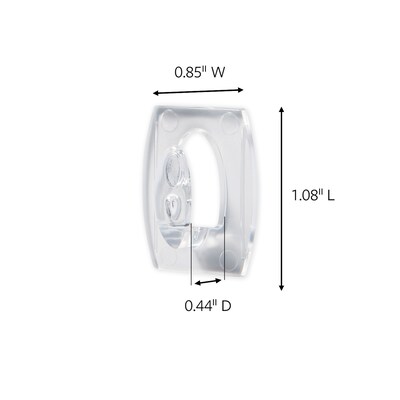 Command™ Mini Hooks, Clear, 30 Hooks/Pack (17006CLR-30NA)