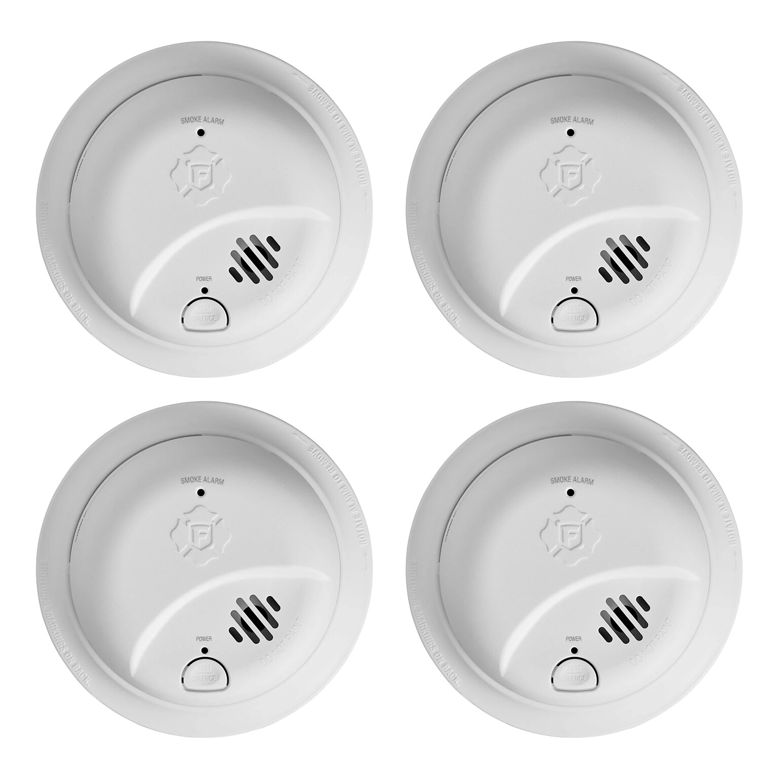 First Alert SMI110 Battery Powered Ionization Smoke Alarm, 4/Pack (KITFAT1046856)