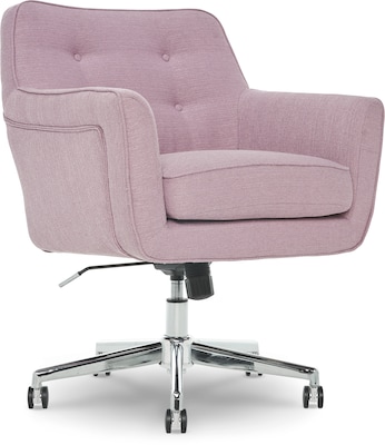 Serta Style Ashland Fabric Swivel Computer and Desk Chair, Lilac (47140D)