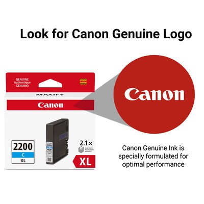 Canon PGI-2200 XL Cyan High Yield Ink Cartridge (9268B001)