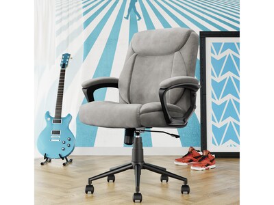 Click365 Transform 1.0 Ergonomic Fabric Swivel Desk Chair, Gray (CCHR10001C)