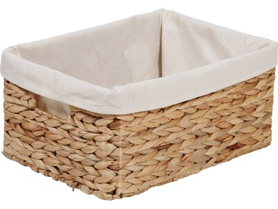Honey-Can-Do Storage Baskets with Lids, Woven Water Hyacinth, Natural, 7-Piece Set (HMP-09359)
