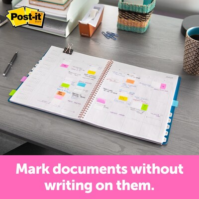 Post-it® Flags & Tabs Value Pack, Assorted Sizes, Assorted Colors, 230/Pack (686-XLP)