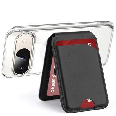 SaharaCase Clear/Scorpion Black MagSafe Phone Case for Google Pixel 9/9 Pro, Shock Absorbing, Venture (CP00606)