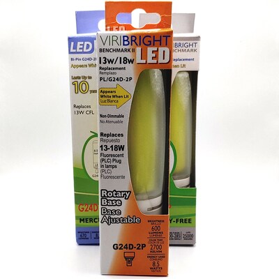 Viribright 8.5 Watts Soft White LED Household Bulb, Each (74403)